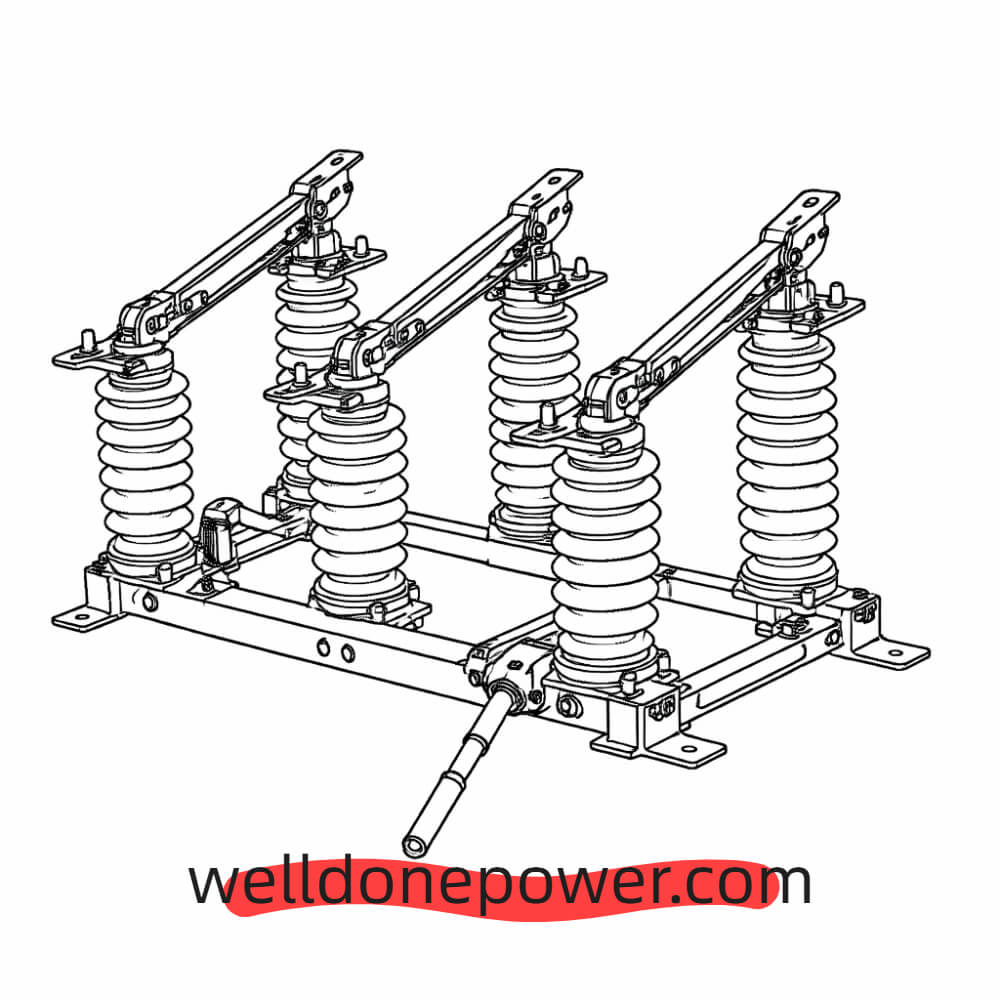 WellDone High-voltage Disconnect Switch Plan Drawing WellDone High-voltage Disconnect Switch Plan Drawing