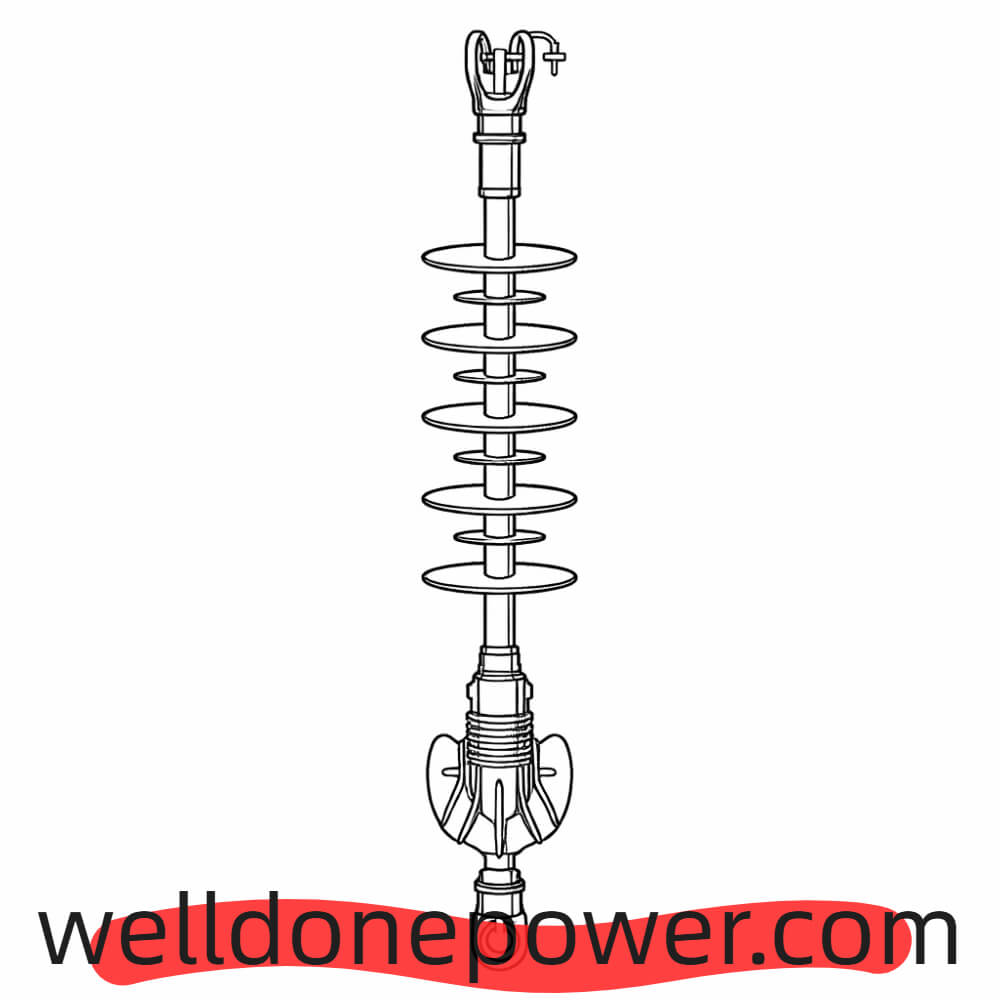 WellDone Composite Anti Windage Yaw Insulator Plan Drawing