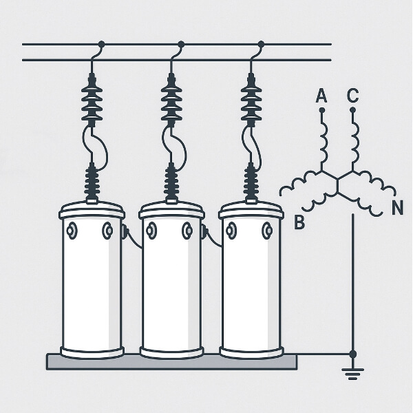 pole‑mounted transformer