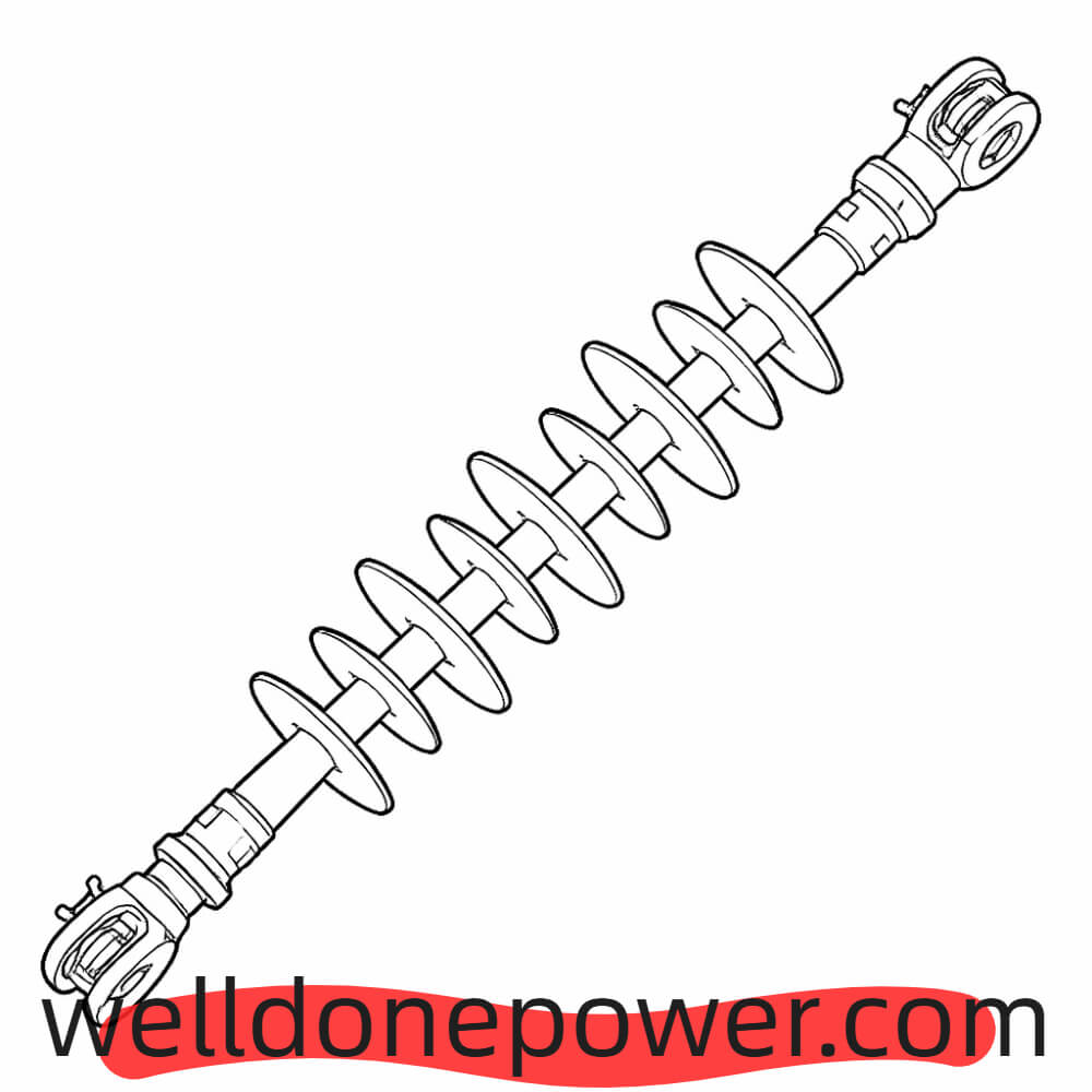WellDone Composite Long Rod Insulator Plan Drawing