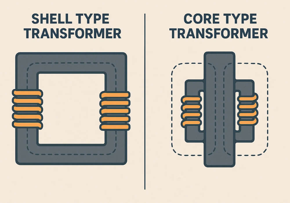 Shell-Type Vs Core-Type Transformers