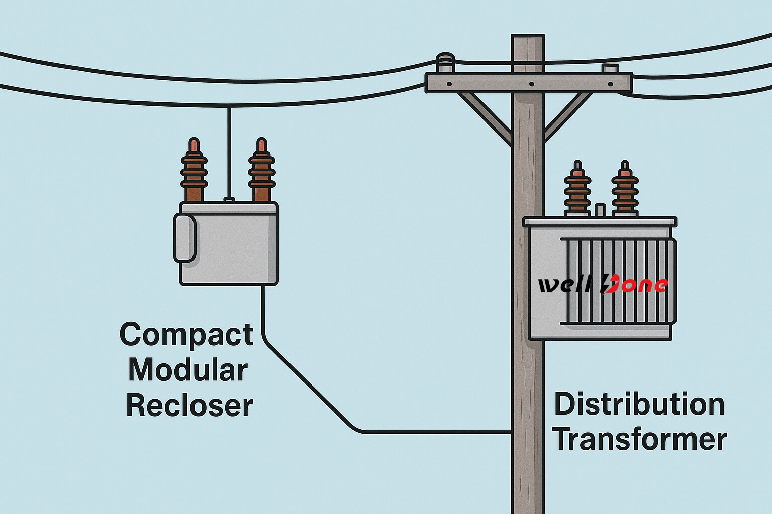 Compact Modular Reclosers and Transformer