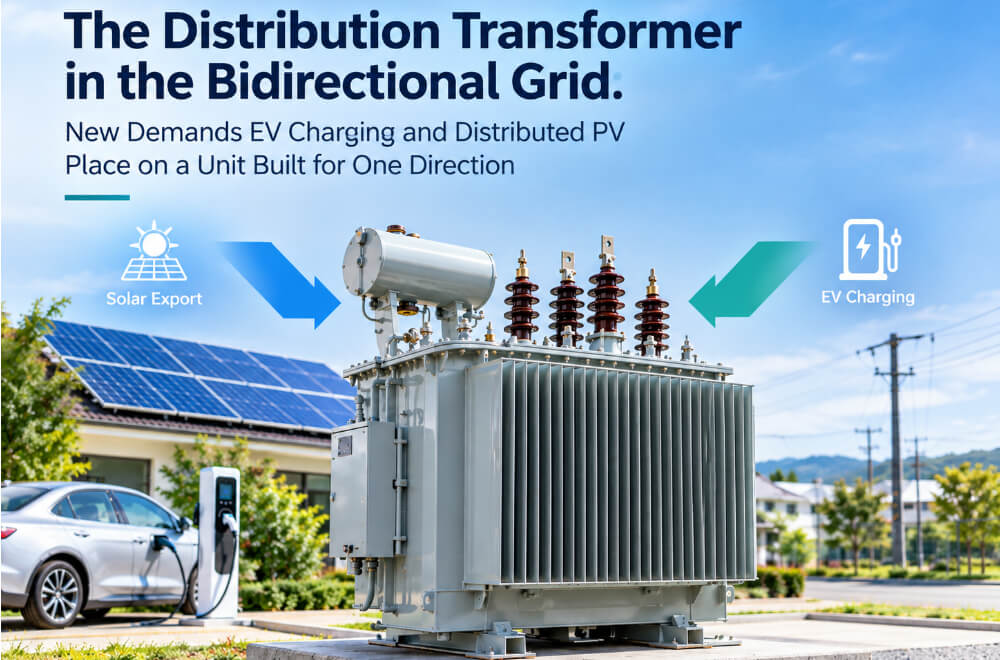 The Distribution Transformer in the Bidirectional Grid: New Demands EV Charging and Distributed PV Place on a Unit Built for One Direction